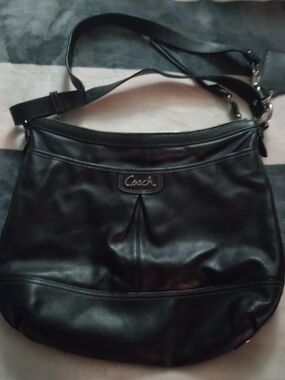 Coach Black Leather Crossbody Bag